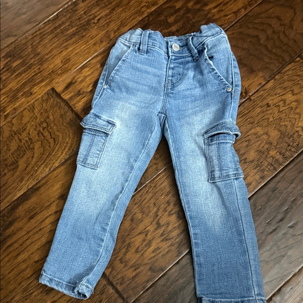 Blue Spice Kids Denim Cargo Jeans